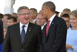 Bronisław Komorowski podczas obchodów D-Day