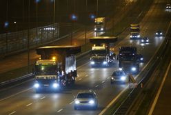 Transport elementów do odbudowy Mostu Łazienkowskiego