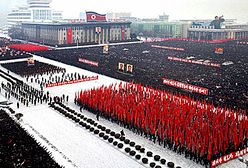 Tysiące na ulicach Phenianu