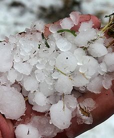 Gradobicie w Bukowinie Tatrzańskiej