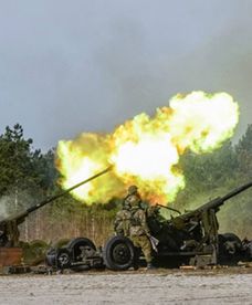 Wielkie strzelanie przeciwlotników w Ustce