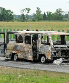 Dramatyczny wypadek na A1 w Rębielczu