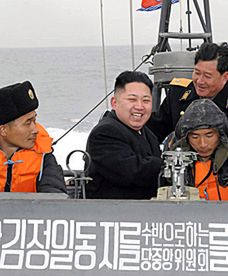 Kim Dzong Un na inspekcji