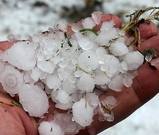 Gradobicie w Bukowinie Tatrzańskiej