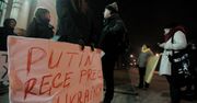 Pikieta przed ambasadą Rosji w Warszawie