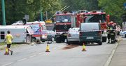 Wypadek karetki w Tychach