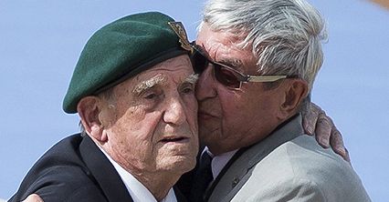 Weterani II wojny światowej w Normandii