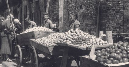 Odradzająca się z ruin Warszawa