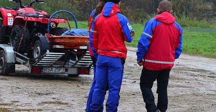 Zniszczony quad ratowników GOPR