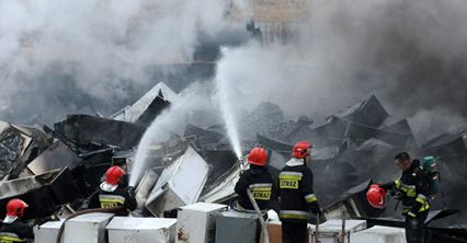 Pożar składowiska odpadów