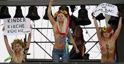 Femen protestuje w Kijowie