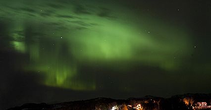 Zorza nad Trondheim