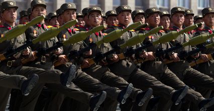 Parada wojskowa na cześć Kim Ir Sena