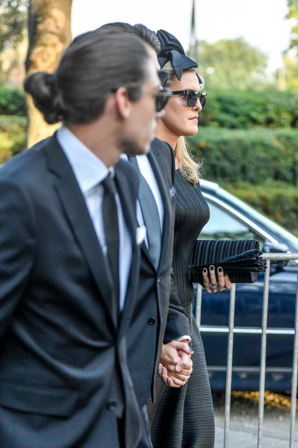 Julia Starak na pogrzebie brata