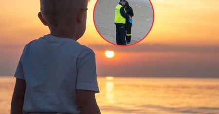 Zobaczył rodziców z dzieckiem na plaży. Od razu wezwał policję