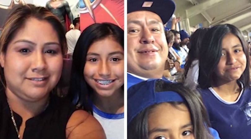 Rosalie z mamą i tatą