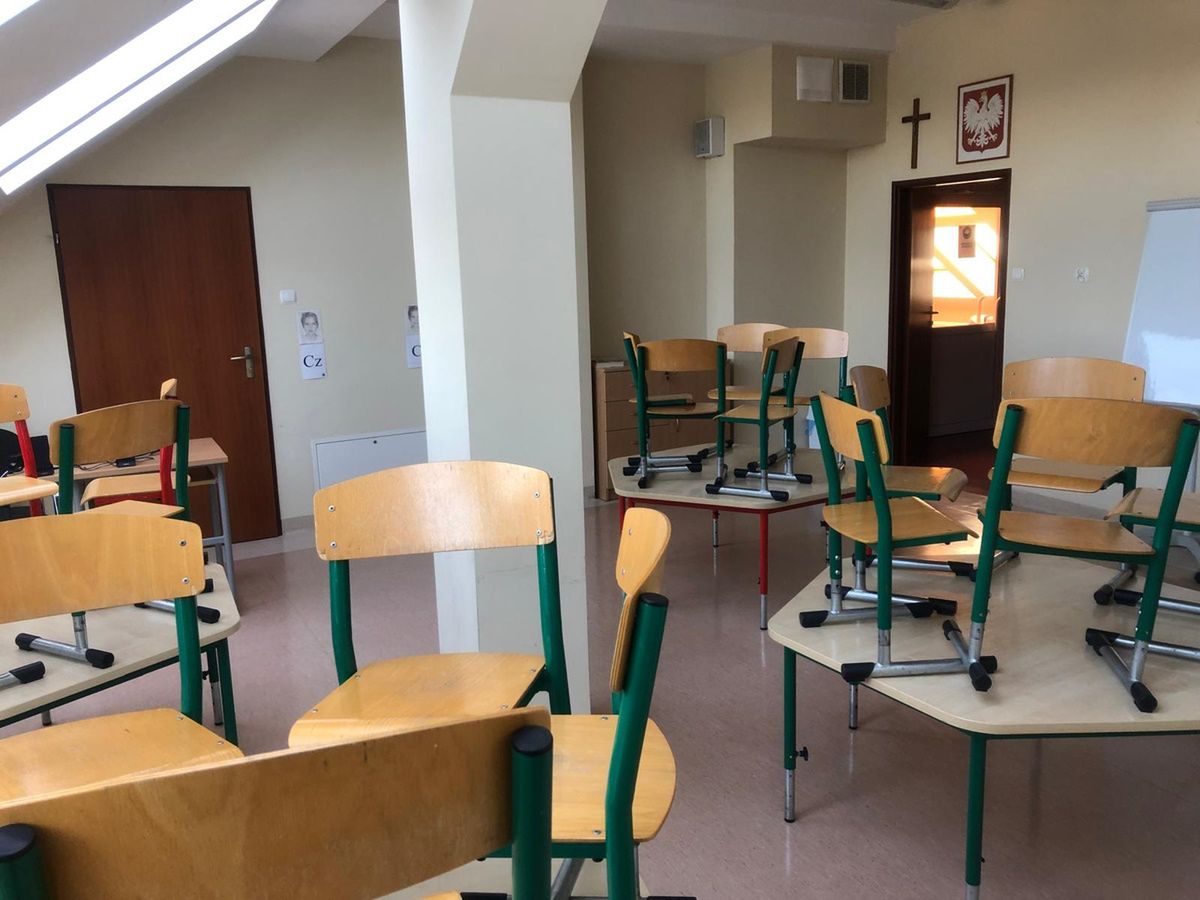 Zaadaptowana sala w Przyłęku