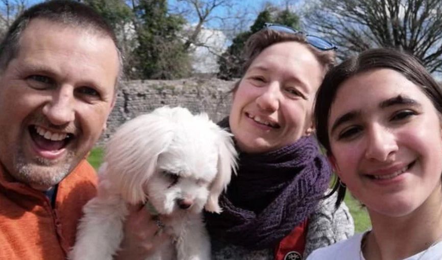 Chris Kirk z rodziną