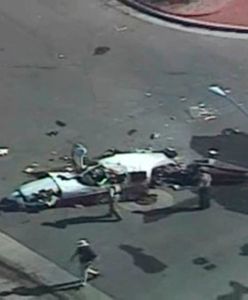 Samolot rozbił się na ulicy w pobliżu Las Vegas