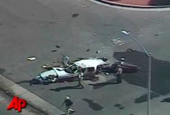 Samolot rozbił się na ulicy w pobliżu Las Vegas