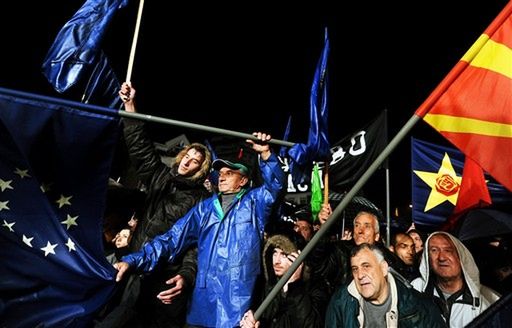 Macedończycy protestują, bo chcą do UE