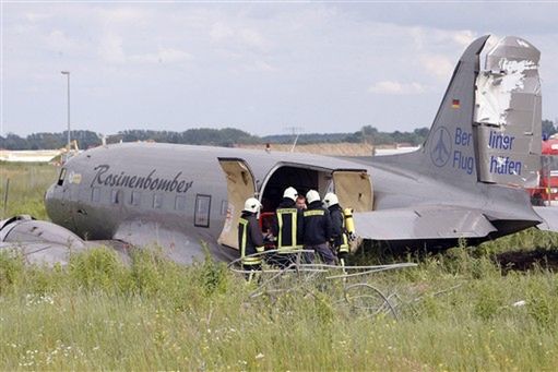 W Berlinie zapalił się samolot - są ranni