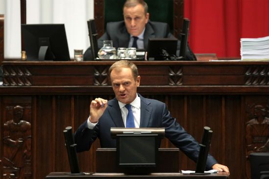 Tusk: rzucam wyzwanie opozycji, oby Kaczyński nie uciekł