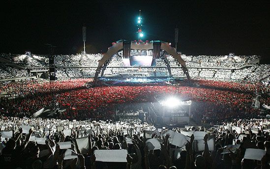 Koncert U2 - Stadion Śląski w biało-czerwonych barwach