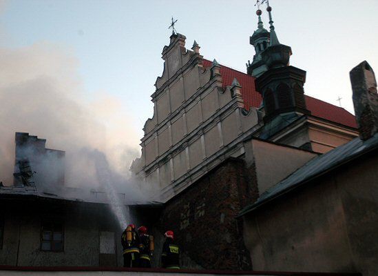 Pożar na Starym Mieście w Lublinie