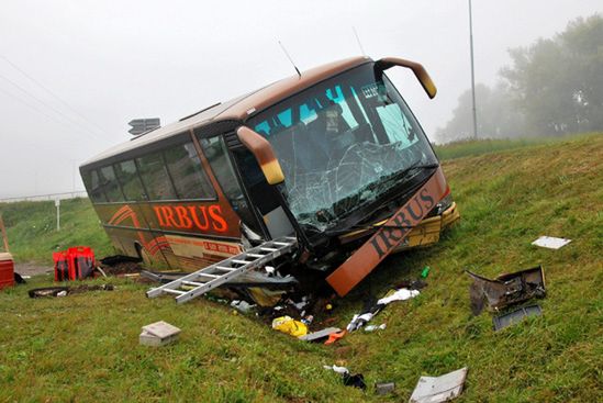 Wypadek polskiego autokaru koło Brna - 29 osób rannych
