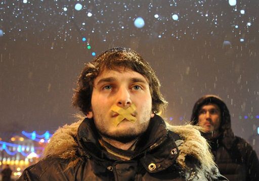 Akcja solidarności w Mińsku z aresztowanymi 19 grudnia