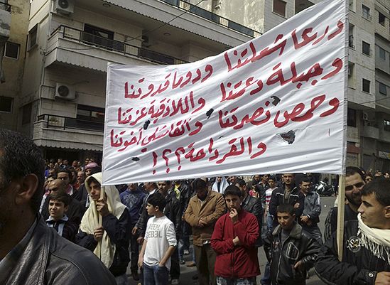 Tysiące syryjczyków demonstruje przeciwko prezydentowi