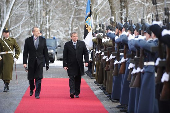 Prezydent Komorowski rozpoczął dwudniową wizytę w Estonii