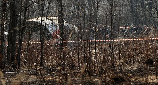 Na miejscu katastrofy nadal leżą rozrzucone rzeczy