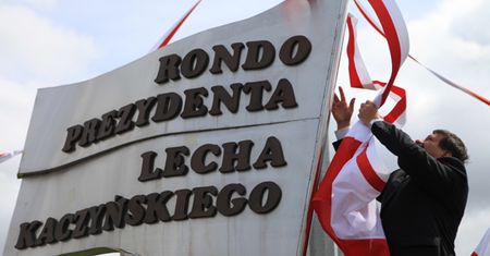 Prezydent Lech Kaczyński ma już swoje rondo