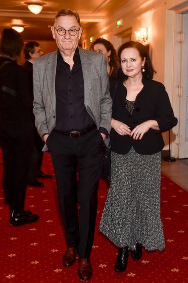 Jolanta Fajkowska, Krzysztof Karpiński - premiera sztuki Tango (fot. AKPA)