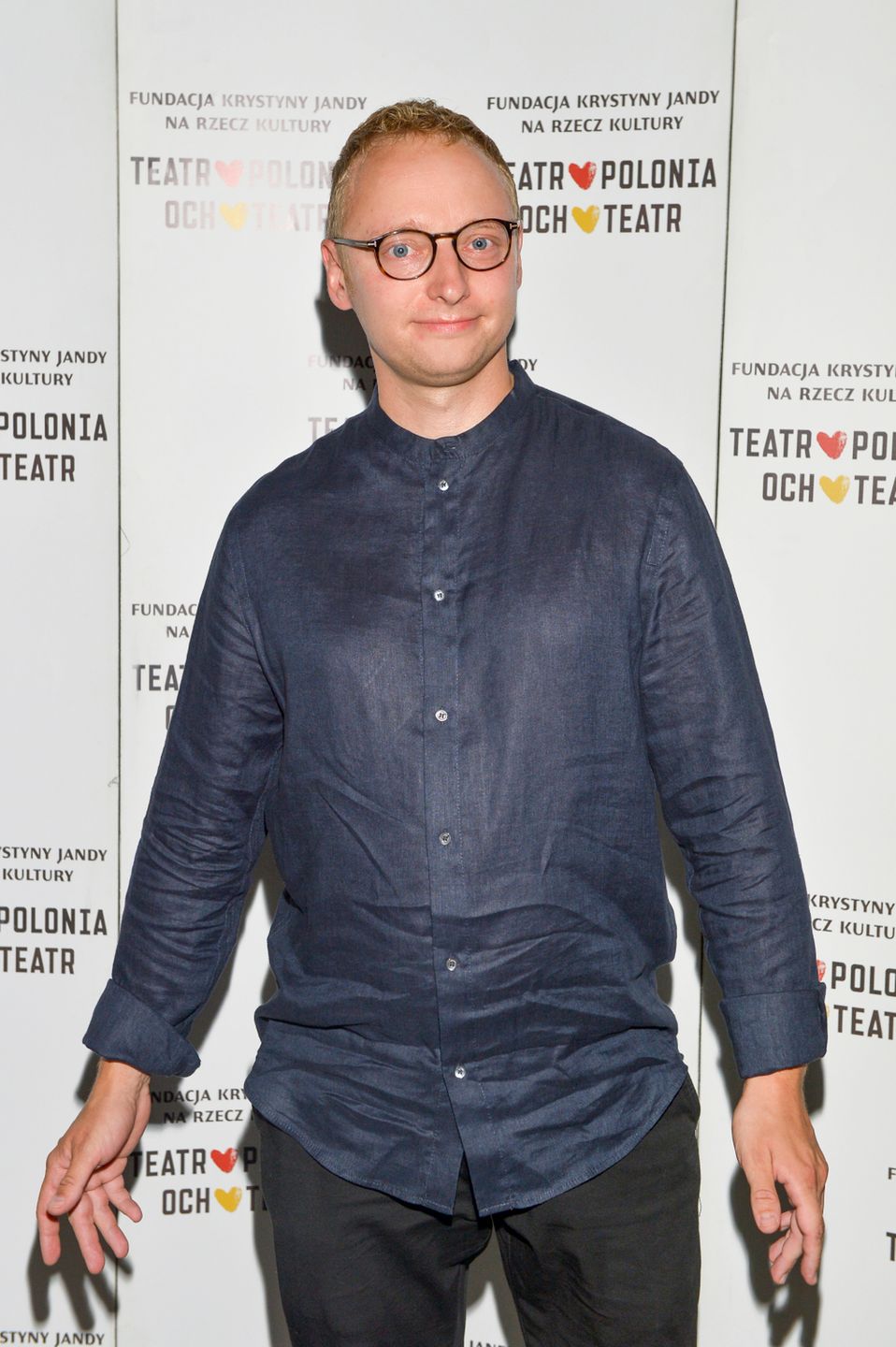 Bartłomiej Firlet - gwiazdy na premierze spektaklu Dziewczyna z pociągu