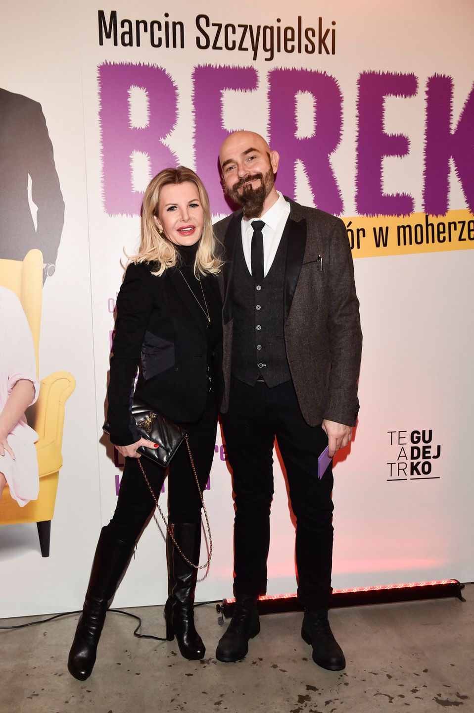 Joanna Racewicz, Marcin Szczygielski - premiera sztuki Berek, czyli upiór w moherze