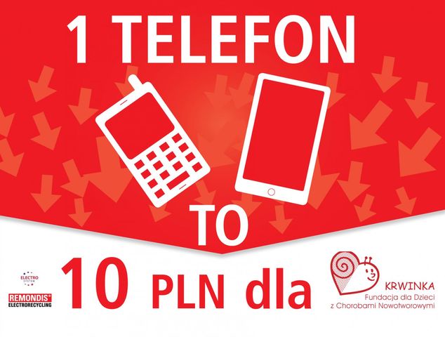 Oddaj stary telefon. Pomóż onkologicznie chorym dzieciom