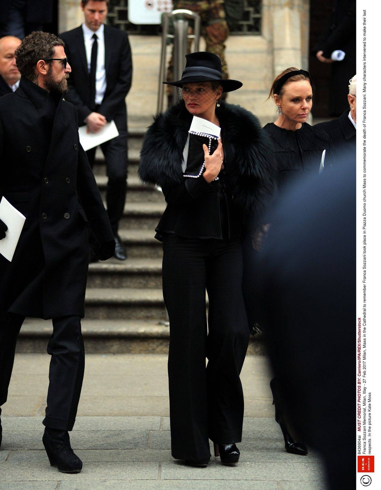 Kate Moss - msza pożegnalna Francy Sozzani