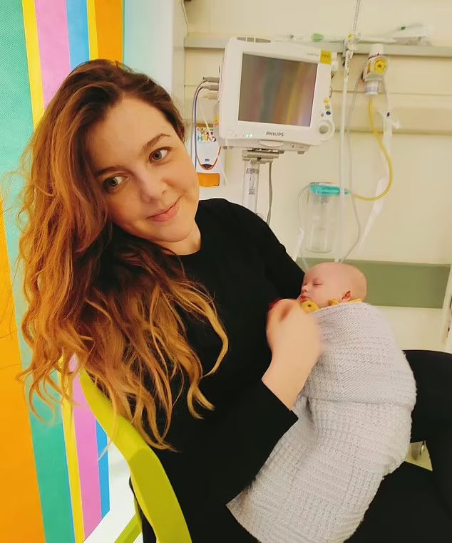 Harriett po porodzie