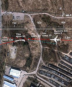 Prezydencki samolot leciał dobrym kursem - zobacz grafikę