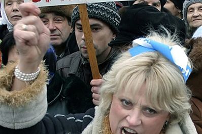 Ukraińcy protestują przeciwko "poplecznikowi faszyzmu"
