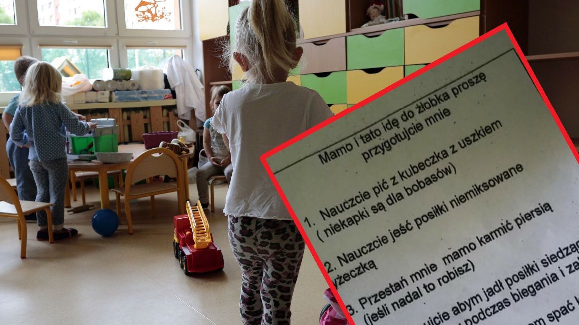 Oburzająca lista wymagań w żłobku. "Brzmi jak nazizm!"