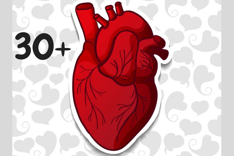 Serce w wieku 30 lat