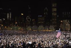 Zwolennicy Obamy zbierają się w centrum Chicago