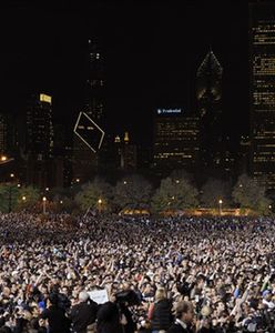 Zwolennicy Obamy zbierają się w centrum Chicago