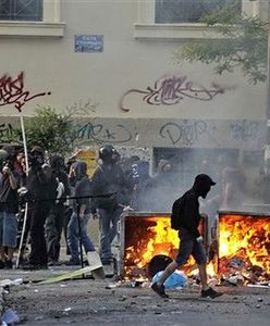 Starcia demonstrantów z policją w Grecji