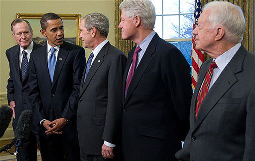 "Wersal" w Białym Domu - Bush życzył szczęścia Obamie