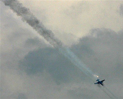 Rosyjskie samoloty ostrzelały bazę wojskową koło Tbilisi